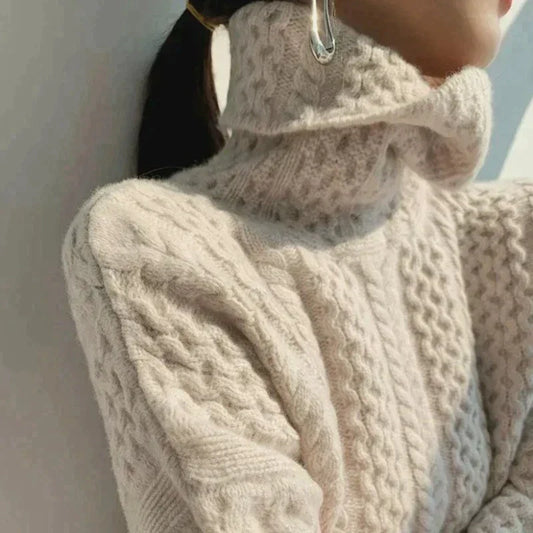 MINERVA - Cashmere Sweater With Turtleneck