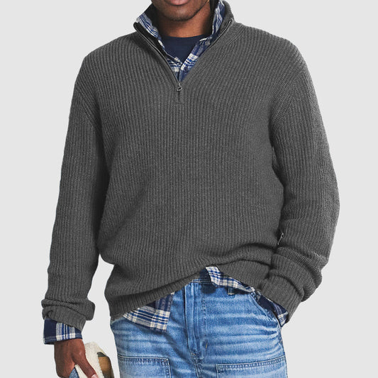 Jacob - Warm Zip Neck Sweater